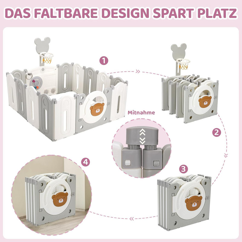Veradzin Portable Cat Playpen