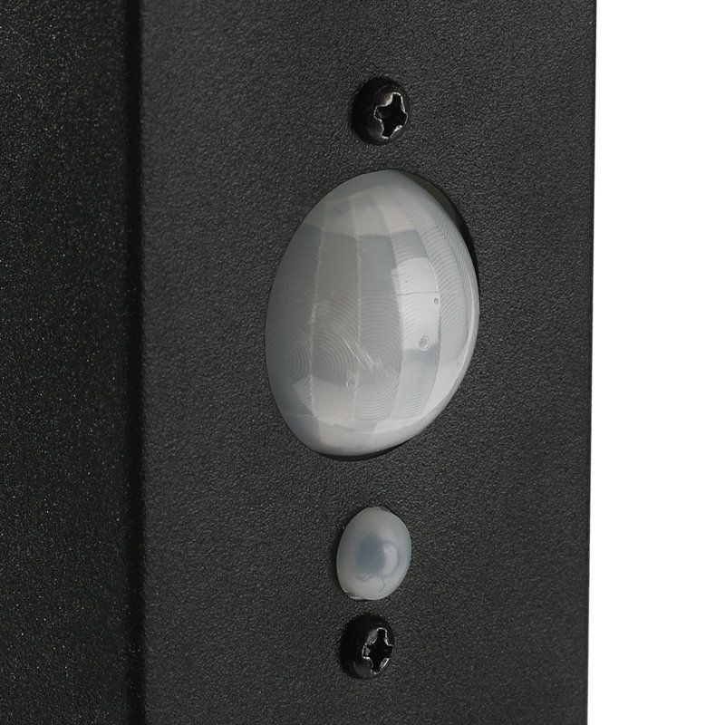 Black Low Voltage No Power Source Required / Manual Integrated LED Metal Pathway Light, 23.6" H x 5.9" W x 5.9" D