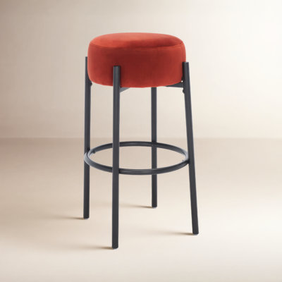 Colombe Upholstered Stool with Metal Frame