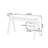 High-quality Durable Rectangular Home Desk 48.03in