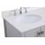 Meuble-lavabo simple 32 po avec plateau en marbre Hines-1745992851