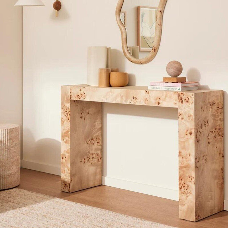 Console en bois massif de style ancien, H 33,4 po x l 62,9 po x P 13,7 po