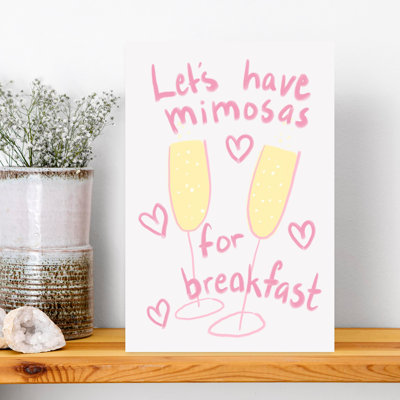 Morning Mimosas Modern Wall Art