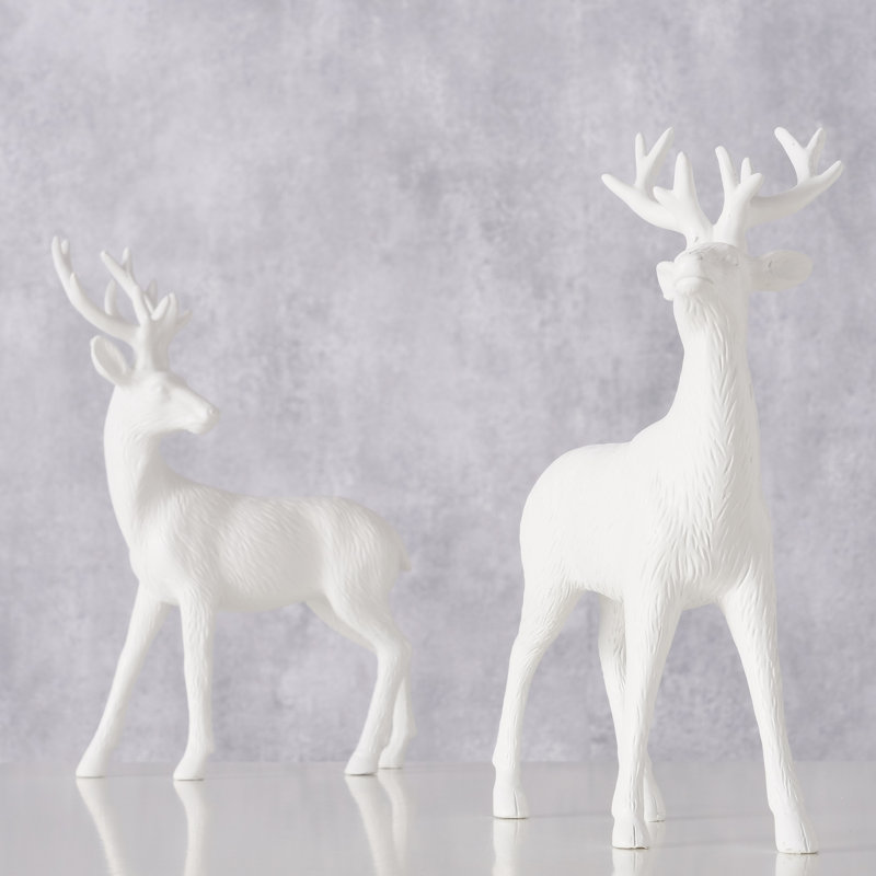 Figurines rustiques de renne, 8,5 pouces