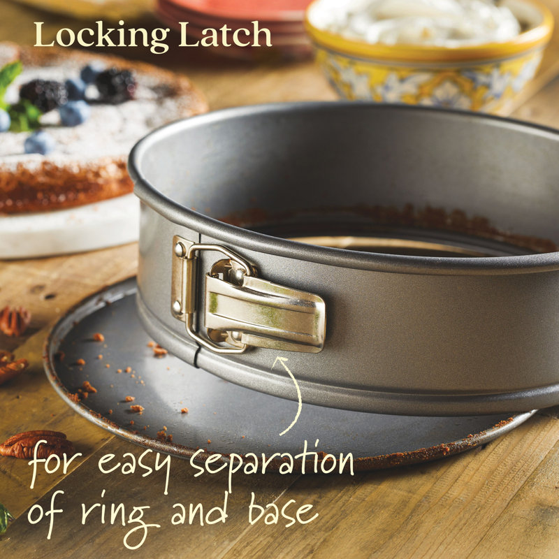 Anolon Advanced Bakeware Nonstick Round Springform Pan, 9 Inch, Gray