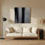 Art mural abstrait en métal gris 96-164824931