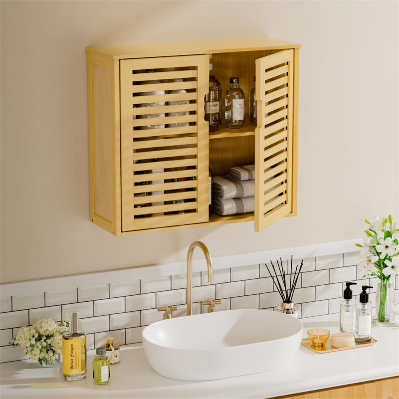 Bamboo Bathroom Cabinet, Natural