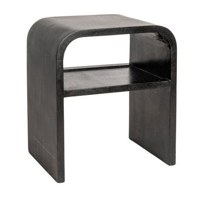 Table de bout en bois de manguier avec tablette Clyde