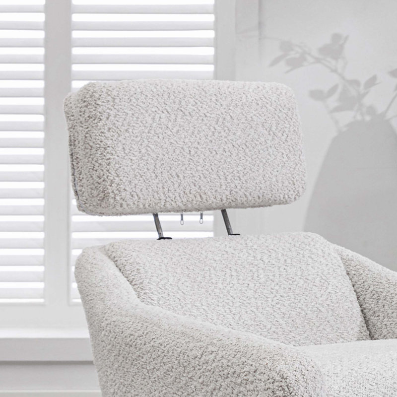 Eba Upholstered Swivel Armchair