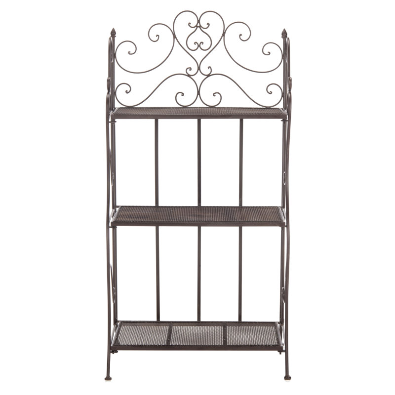 Torus Outdoor 3 Tier Shelf, Brown