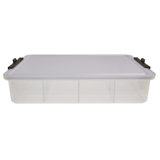 Farberware Snacklebox 11-Compartment Organizer with Plastic Locking Lid and Black Handles, 11x16 Inches