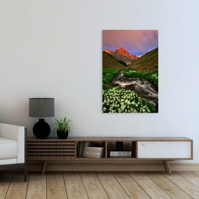 «Rainbow Over Dallas Peak», reproduction d'art contemporain de paysage mural contemporain