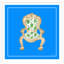 Palace Chair In Blue Giclee Print by Dana Gibson