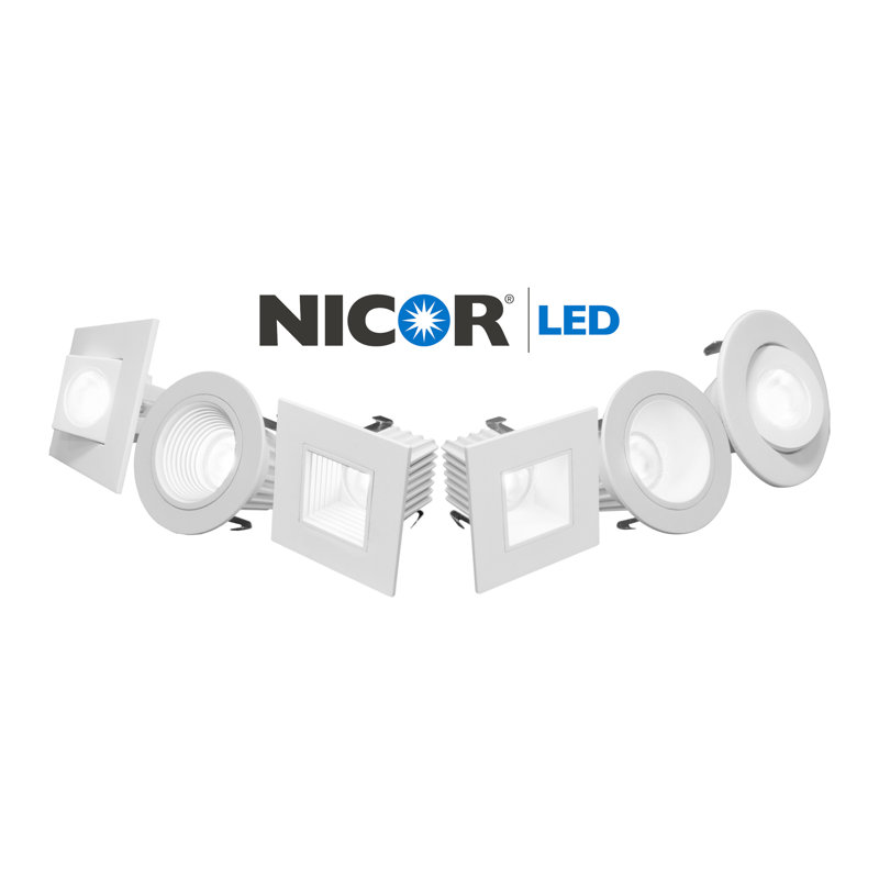 Ensemble d'éclairage encastré 3,13 "Remodel LED Retrofit, Blanc