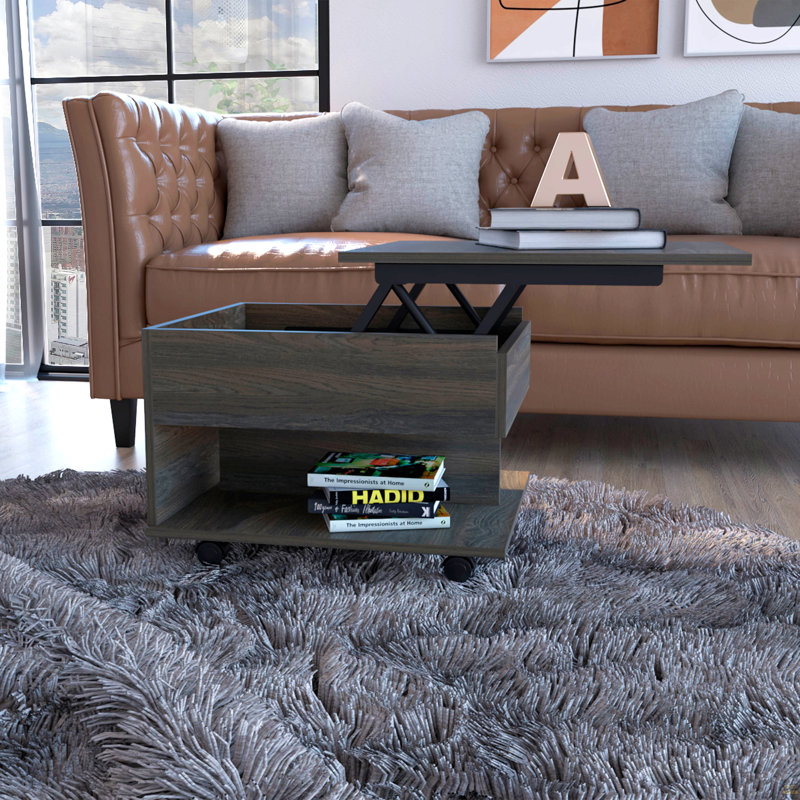 Table basse à plateau relevable