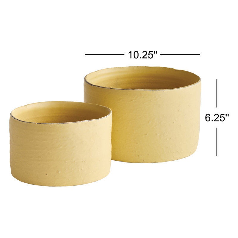 Maven Handmade Terracotta Cachepot - Set of 2
