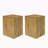 Wood-Look Square-Column MGO End Table, H18",Wood-Like Distressed Finish, Mix With Different Heights, Indoor Outdoor Use-913613138