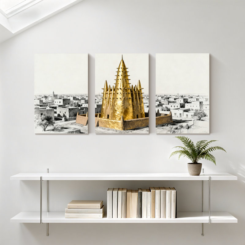 Ensemble de 3 impressions sur toile,, H 24 po x l 48 po