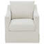 Fauteuil d'appoint pivotant beige Merced