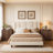 19.6'' W Walnut Three-Drawer Dresser, Elegant Rechargeable Nightstand-498751547-498751546