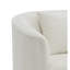 Chaise en chenille Odette Beige avec coussin Odette