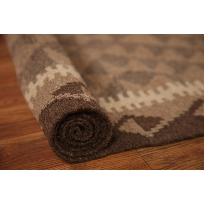 Reversible Wool Kilim Oriental Area Rug 4x5