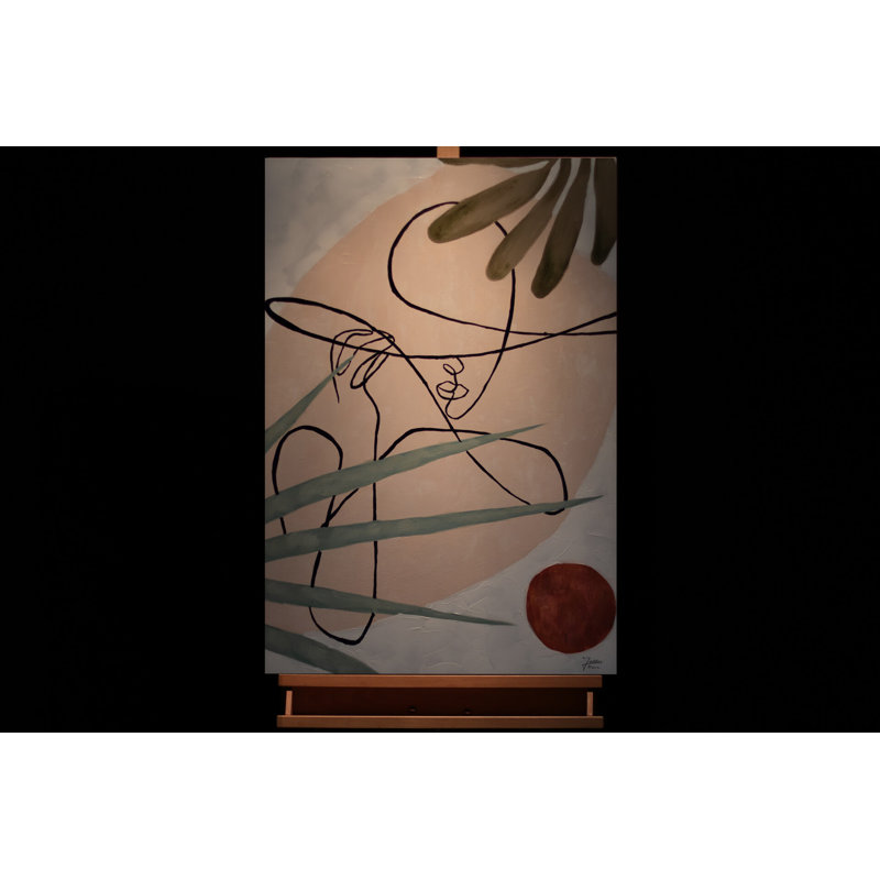 Thoughts of Longing Hand -Painted Acrylic Painting