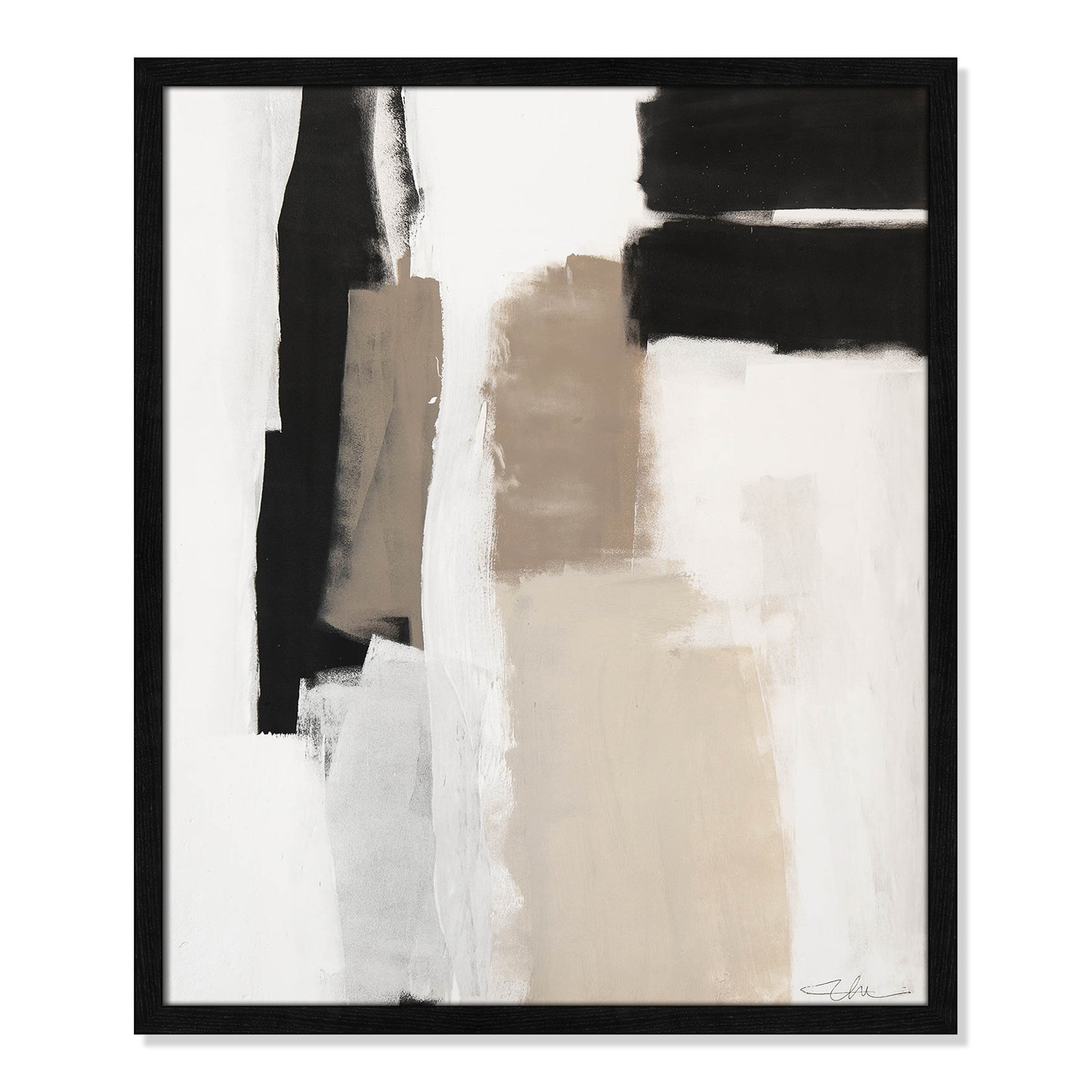 Earth Scapes II by Casa Fine Arts, Black Slim Unmatted Picture Framed, 25.5" H x 21.5" W x 1.25" D