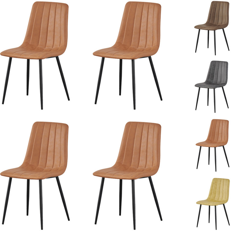 46cm H Metal Side Chair, Orange