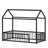 Low-Profile House-Style Floor Bed Designed For Independent Sleepers-597374072-597374071