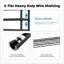 Heavy Duty 5-Tier Steel Utility Shelving Unit For Home, Kitchen, And Office Organization-1653979107-1653979104
