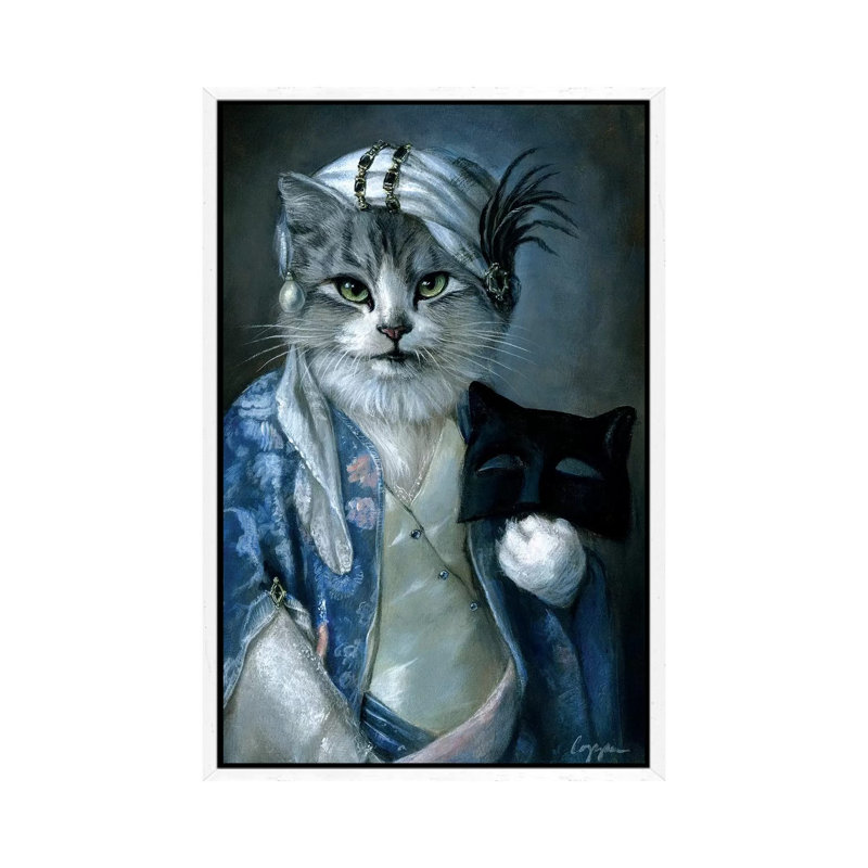 Frannie by Melinda Copper - Painting on Canvas, White Framed, 66.04 cm H x 45.72 cm W