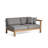 Maro 64.5'' Wide Teak Loveseat with Cushions-14994074