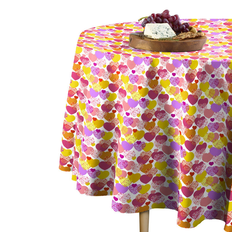 Castner Hearts Tablecloth, 70" x 70"