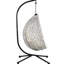 Chaise longue suspendue pour l'intérieur et l'extérieur - Fabrication en fer, PE, appui-tête réglable pour une variété de décors et de bases-1620135264-1620135265