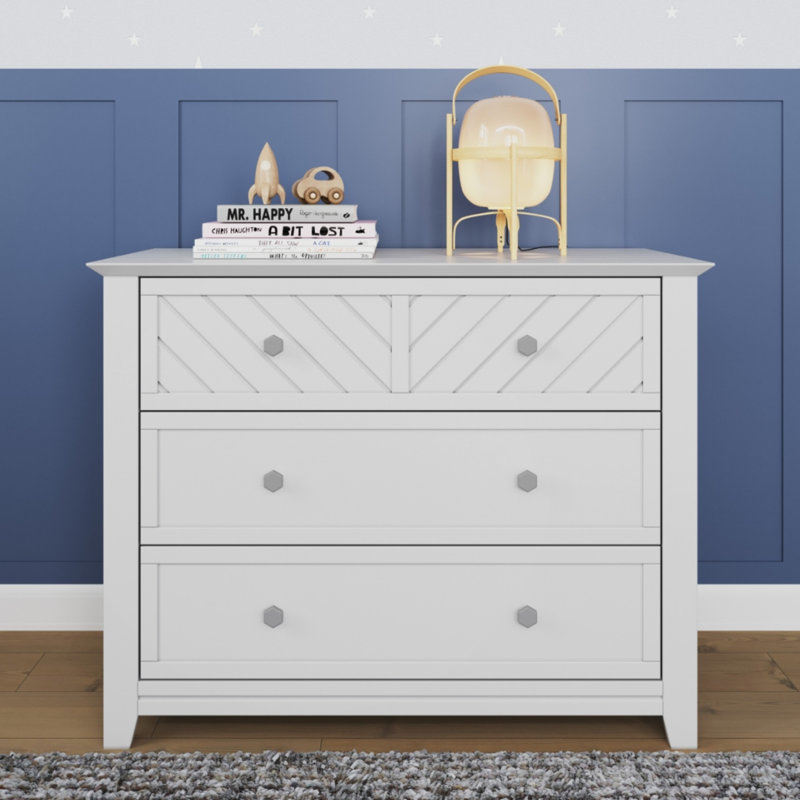 Atwood Kids 3 - Drawer Dresser, Matte White