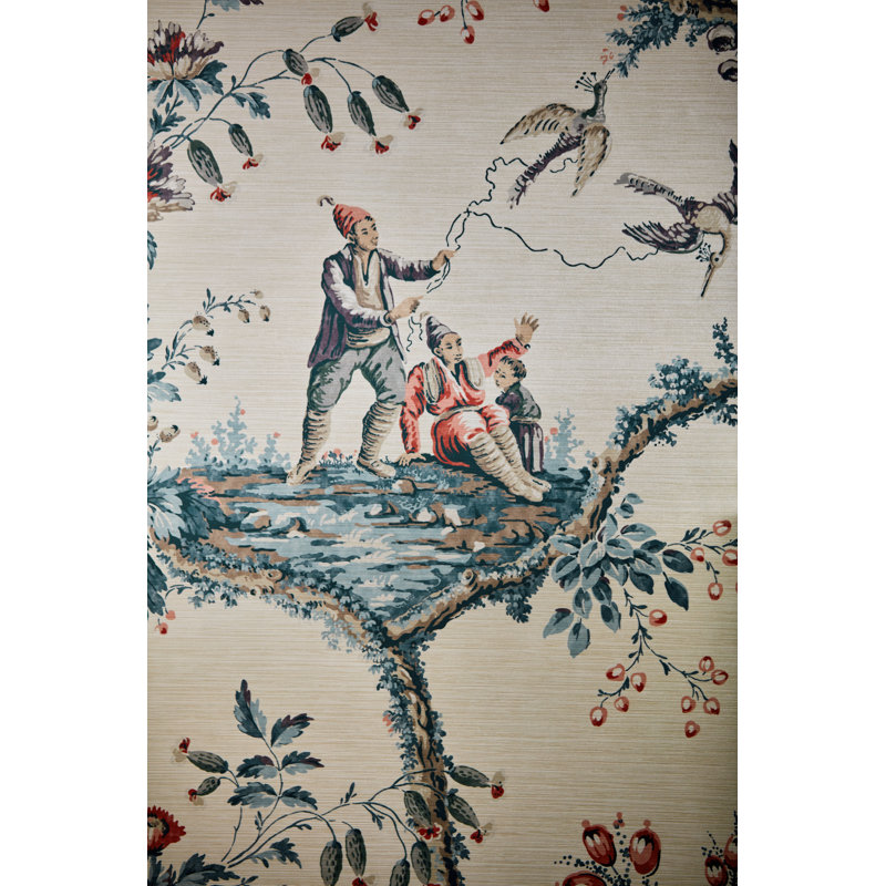 Emperors Musician Wallpaper, Indigo