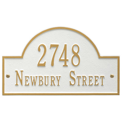 2-Line Wall Address Plaque
