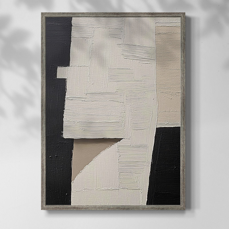 Série ABSTRACT DCLI, reproduction encadrée - bois massif, H 11 po x l 9 po