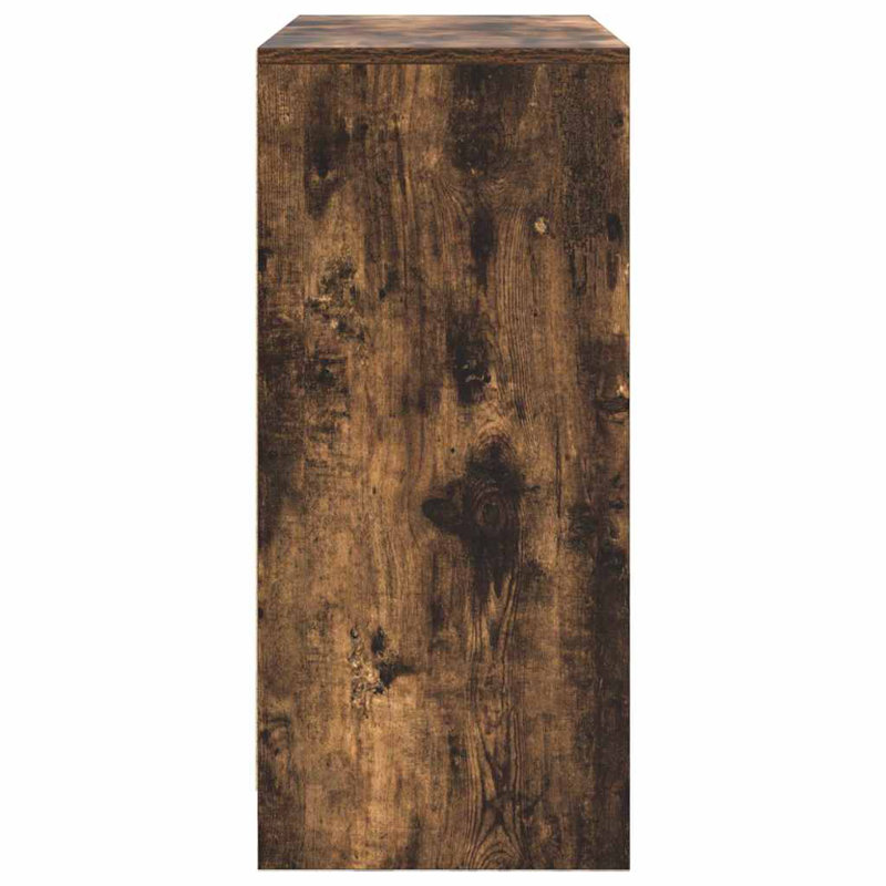Sideboard With Drawer 80X34x76 Cm Engineered Wood, Smoked Oak