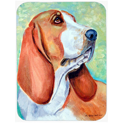 Planche à découper en verre Basset Hound