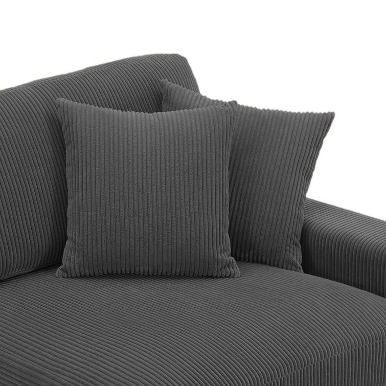 2 - Piece Corduroy Sectional