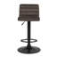 Dravis Swivel Upholstered Adjustable Height Counter Stool with Metal Frame