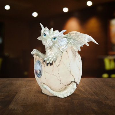 Jeannete Jelan 8"H Black Dragon On Light Up LED Orb Collectible Figurines  Unique Gifts