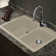 Radius 33.06'' L Drop-In Double Bowl Kitchen Sink