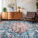 Machine Washable Rug with Rubber Backing for Living Room Vintage Non-Slip Dining Room Rug Easy-Cleaning Floor Carpet for Bedroom Playroom
