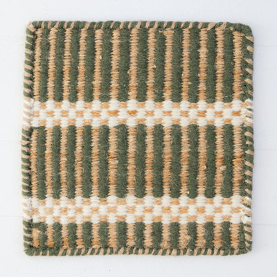 Jute & Wool Striped Rug