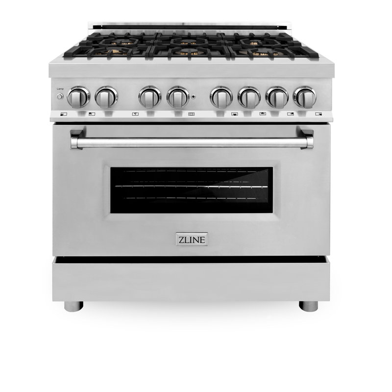 36" 4.6 cu. ft. Freestanding Dual Fuel with Griddle