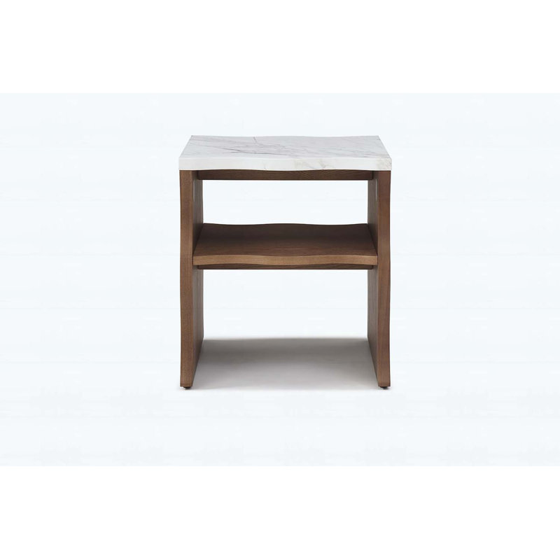Modern Coffee Table with Storage Shelf, Wood