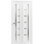 Sliding Closet Bi-Fold Doors | Quadro 4088  With Frosted Glass | Sturdy Tracks Mouldings Trims Hardware Set | Wood Solid Bedroom Wardrobe Doors